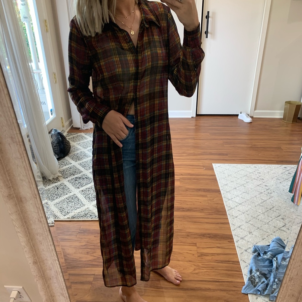 Multicolored Longline Blouse